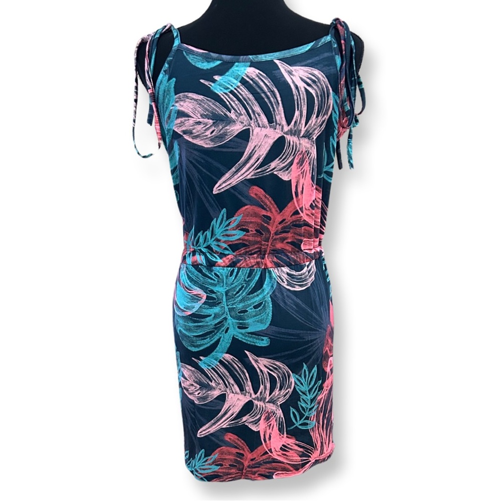 Beach Palm Spaghetti Dress - Picture 3 of 3